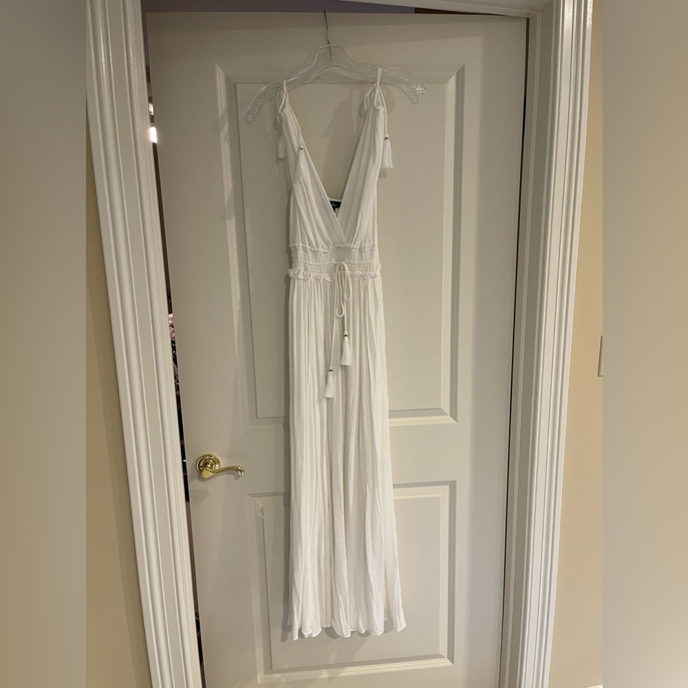 Lulus white boho maxi dress